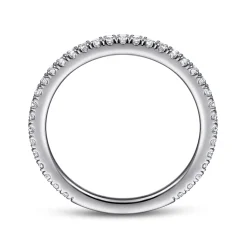 Best Gabriel & Co. 14K White Gold Diamond Anniversary Band - 0.33 ct