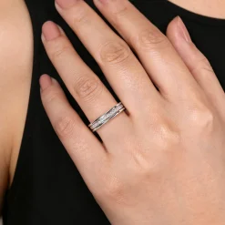 Gabriel & Co. 14K White Gold Diamond Anniversary Band - 0.26 ct