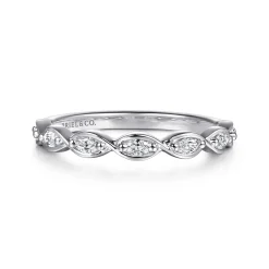 Gabriel & Co. 14K White Gold Diamond Anniversary Band - 0.25 ct