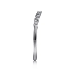 Hot Gabriel & Co. 14K White Gold Diamond Anniversary Band - 0.06 ct