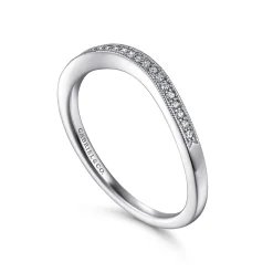 Hot Gabriel & Co. 14K White Gold Diamond Anniversary Band - 0.06 ct
