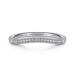Hot Gabriel & Co. 14K White Gold Diamond Anniversary Band - 0.06 ct
