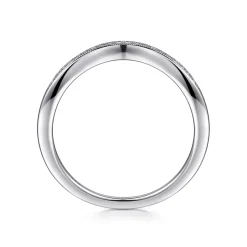 Hot Gabriel & Co. 14K White Gold Diamond Anniversary Band - 0.06 ct