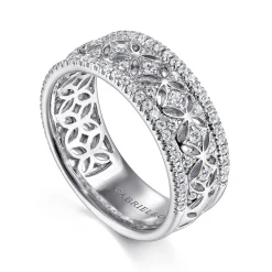 Hot Gabriel & Co. 14K White Gold Diamond Anniversary Band - 0.5 ct