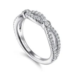 Gabriel & Co. 14K White Gold Diamond Anniversary Band - 0.45 ct