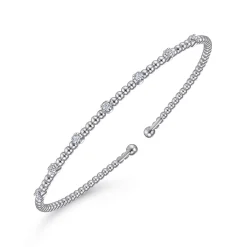 Sale Gabriel & Co. 14K White Gold Diamond Bangle