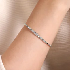 Outlet Gabriel & Co. 14K White Gold Diamond Bangle