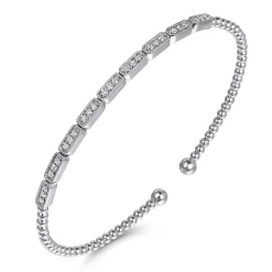 Online Gabriel & Co. 14K White Gold Diamond Bangle