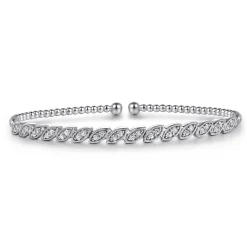 Sale Gabriel & Co. 14K White Gold Diamond Bangle