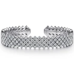 Discount Gabriel & Co. 18K White Gold Diamond Bangle