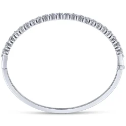 Discount Gabriel & Co. 14K White Gold Diamond Bangle