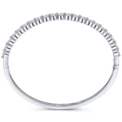 Discount Gabriel & Co. 14K White Gold Diamond Bangle