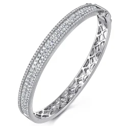 Sale Gabriel & Co. 18K White Gold Diamond Bangle