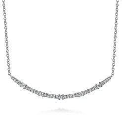 Online Gabriel & Co. 14K White Gold Diamond Bar Necklace