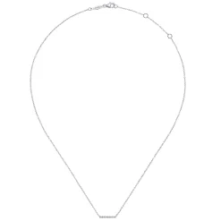 Online Gabriel & Co. 14K White Gold Diamond Bar Necklace