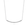 Sale Gabriel & Co. 14K White Gold Diamond Bar Necklace