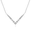 Hot Gabriel & Co. 14K White Gold Diamond Chevron Necklace