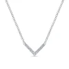 Sale Gabriel & Co. 14K White Gold Diamond Chevron Necklace