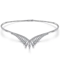 Online Gabriel & Co. 18K White Gold Diamond Choker Necklace
