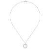 Gabriel & Co. 14K White Gold Diamond Circle Pendant Necklace