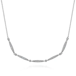 Discount Gabriel & Co. 14K White Gold Diamond Classic Necklace