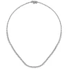 Clearance Gabriel & Co. 14K White Gold Diamond Classic Tennis Necklace