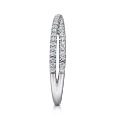 Online Gabriel & Co. 14K White Gold Diamond Criss Cross Ring