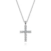Clearance Gabriel & Co. 14K White Gold Diamond Cross Pendant Necklace