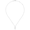 Outlet Gabriel & Co. 14K White Gold Diamond Cross Pendant Necklace