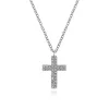 New Gabriel & Co. 14K White Gold Diamond Cross Pendant Necklace
