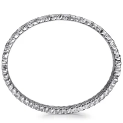 Sale Gabriel & Co. 14K White Gold Diamond Cuff Bangle