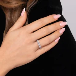 Online Gabriel & Co. 14K White Gold Diamond Easy Stackable Ring