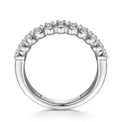 Online Gabriel & Co. 14K White Gold Diamond Easy Stackable Ring