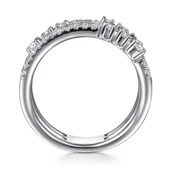 Discount Gabriel & Co. 14K White Gold Diamond Easy Stackable Ring
