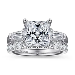 Best Gabriel & Co. 14K White Gold Diamond Engagement Ring