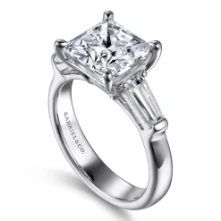 Best Gabriel & Co. 14K White Gold Diamond Engagement Ring