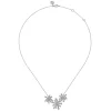 Best Gabriel & Co. 18K White Gold Diamond Floral Necklace