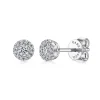 Gabriel & Co. 14K White Gold Diamond Halo Stud Earrings