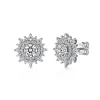 Best Gabriel & Co. 18K White Gold Diamond Halo Stud Earrings
