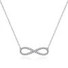 Online Gabriel & Co. 14K White Gold Diamond Infinity Symbol Pendant Necklace