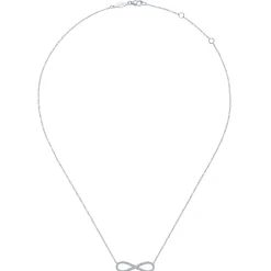 Online Gabriel & Co. 14K White Gold Diamond Infinity Symbol Pendant Necklace