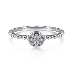 Gabriel & Co. 14K White Gold Diamond Ladies Ring