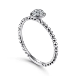 Gabriel & Co. 14K White Gold Diamond Ladies Ring