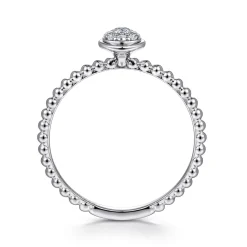 Gabriel & Co. 14K White Gold Diamond Ladies Ring