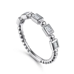 Gabriel & Co. 14K White Gold Diamond Ladies Ring