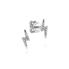 Clearance Gabriel & Co. 14K White Gold Diamond Lightning Bolt Stud Earrings