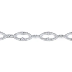 Sale Gabriel & Co. 14K White Gold Diamond Link Tennis Bracelet
