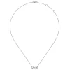 Gabriel & Co. 14K White Gold Diamond Love Necklace