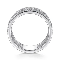 Discount Gabriel & Co. 14K White Gold Diamond Marquise Easy Stackable Ring