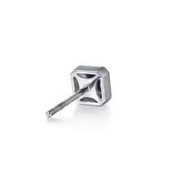 Online Gabriel & Co. 14K White Gold Diamond Mens Angular Cuts Single Stud Earring